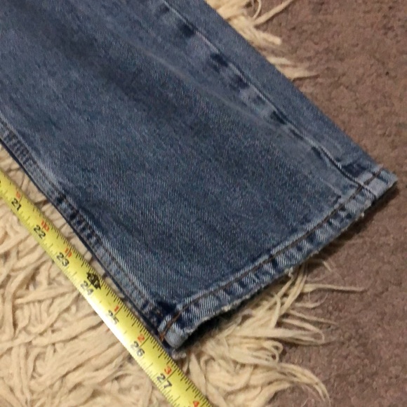 We the Free Jeans-Sz 31 (12)-Cotton-Distressed-Higher Rise-Wider Relaxed Leg-EUC - Picture 8 of 16